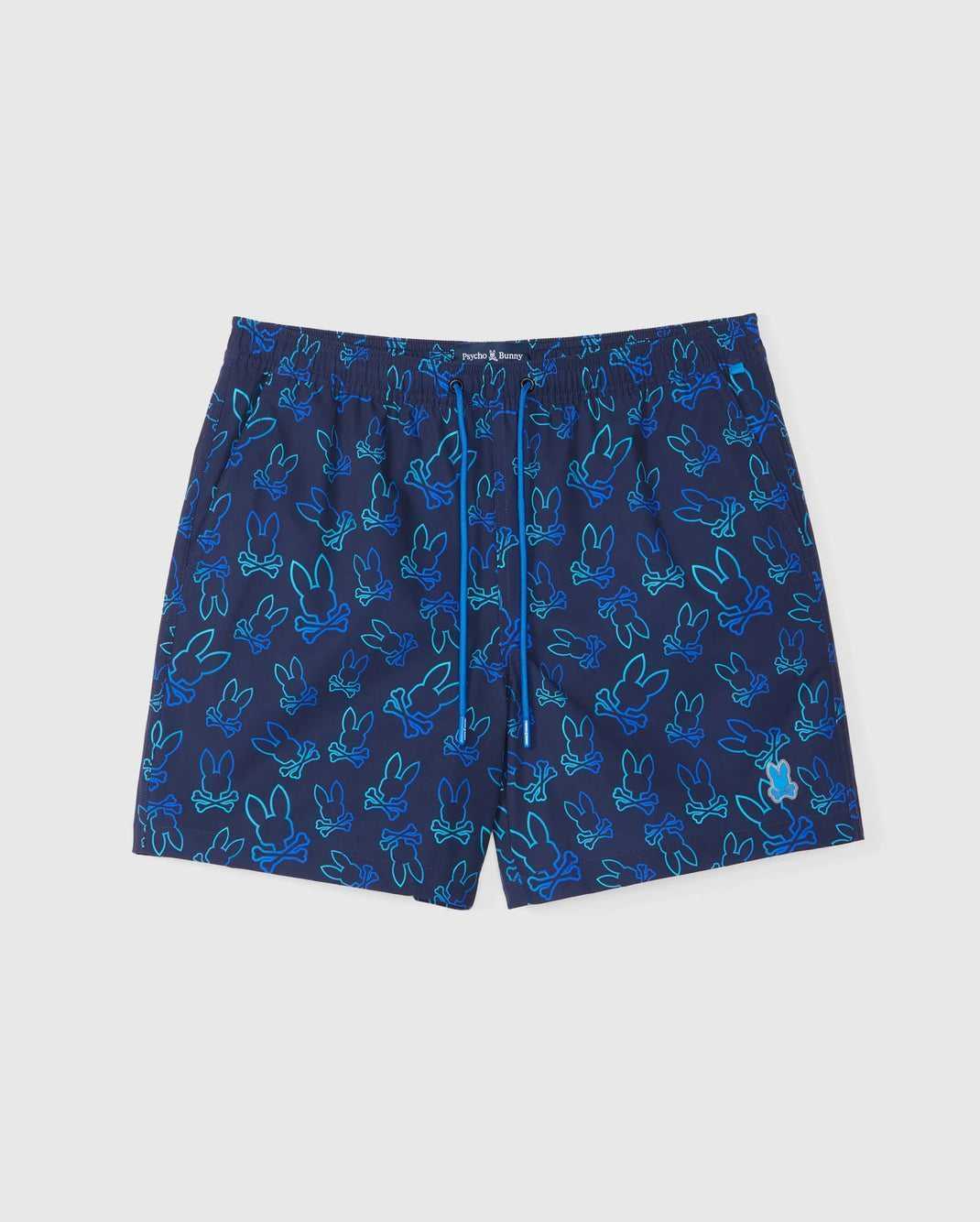 Slip de Bain Psycho Bunny Sheldon All Over Print Swim Trunk Bleu Marine Homme | MLC-57610313